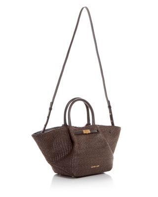 Midi New York Raffia Shoulder Bag