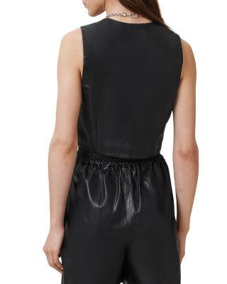 Arla Lea Leather Waistcoat