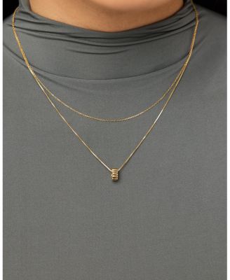 Gold Galaxy Pendant Necklace