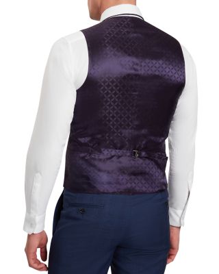 Troy Check Wool Modern Fit Suit Vest