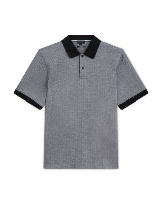 Auguso Short Sleeve Regular Tonal Jacquard Polo