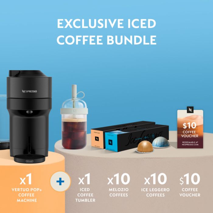 Vertuo Pop+ Cold Value Added Bundle by De'Longhi