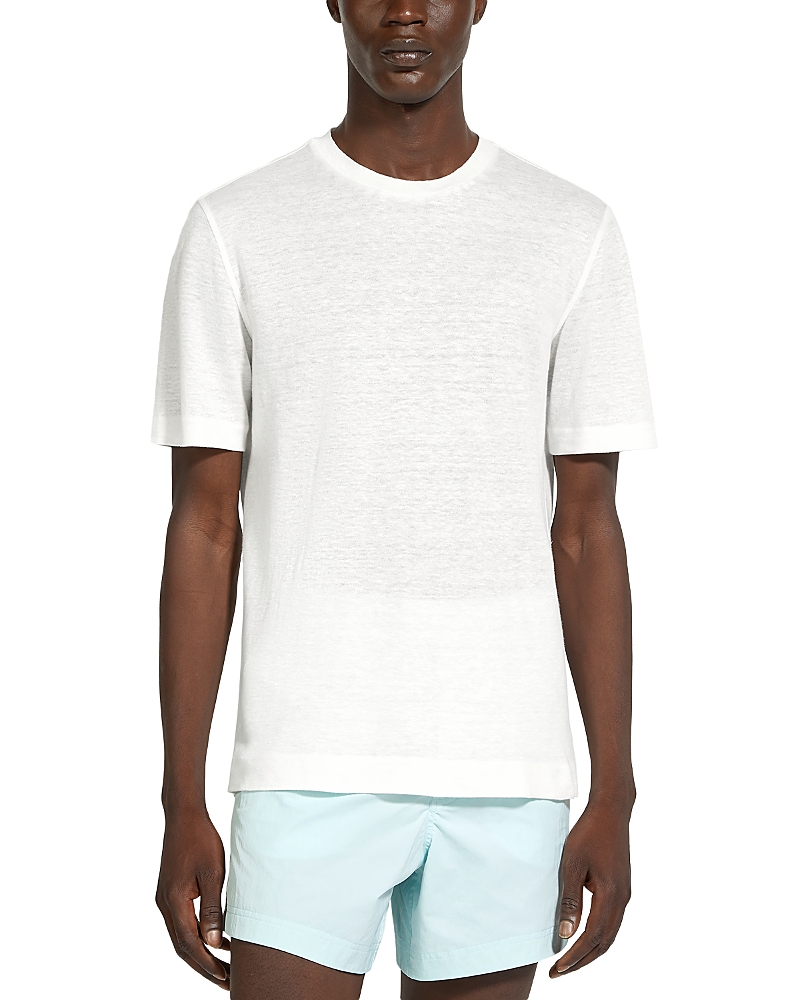 ZEGNA OASI LINO REGULAR FIT LINEN TEE