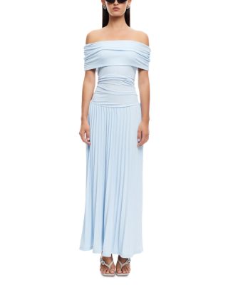 Field Of Dreams Off-the-Shoulder Maxi Dress
