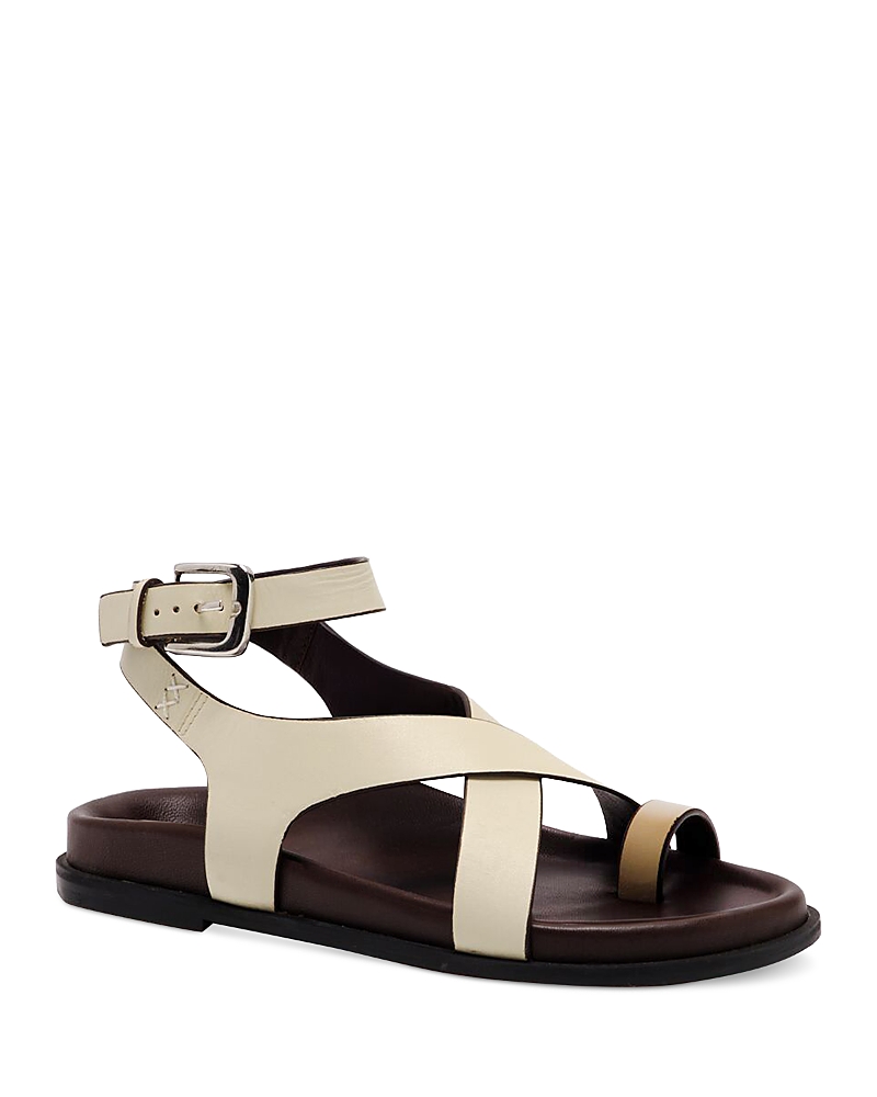 Free People Women's Anya Crisscross Toe Ring Sandals · 8