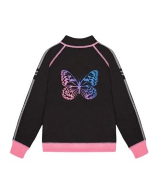 Girls' Printed Reversible Full Zip Athletic Cardigan - Little Kid