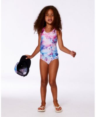 Girls' Printed One-Piece Swimsuit - Little Kid