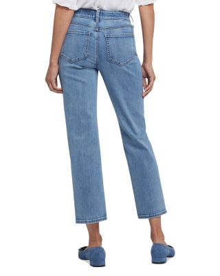 Marilyn Straight Ankle Jeans in Minorca Island