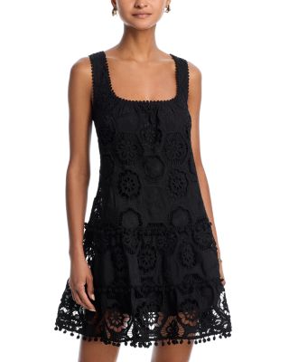 Crochet Tiered Shift Dress