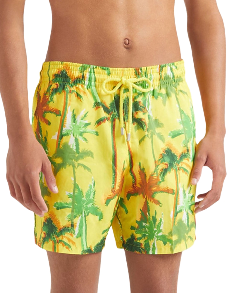 Vilebrequin Ultra-light And Packable Swim Shorts Palms Offset