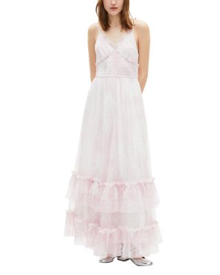 Tiered Ruffle Trim Dress