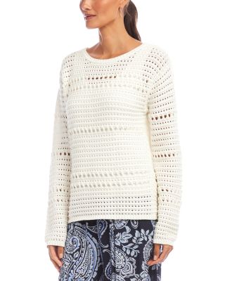 Boatneck Crochet Sweater