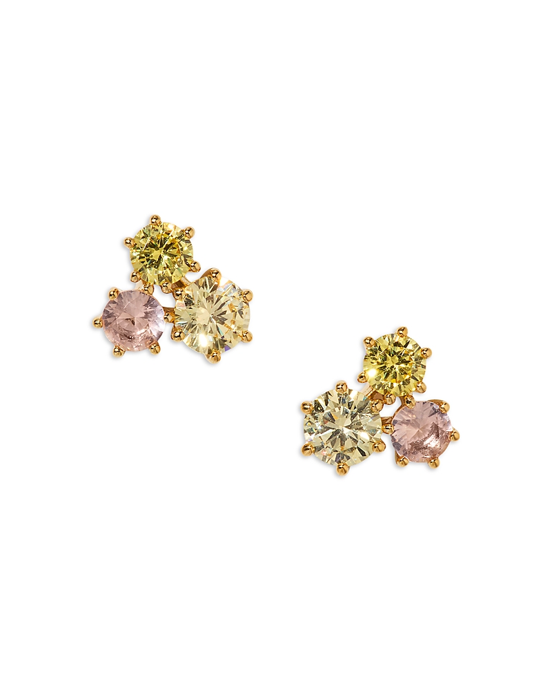 Nadri Natural Beauty Trio Stud Earrings