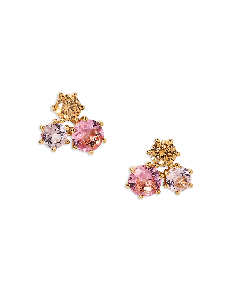 Nadri Natural Beauty Trio Stud Earrings