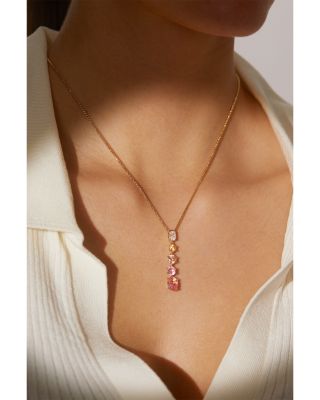 Natural Beauty Y Pendant Necklace, 16"-18"