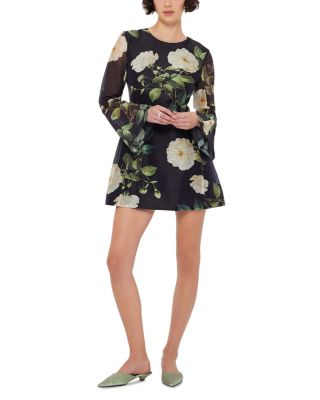 Suzanne Bell Sleeve Mini Dress
