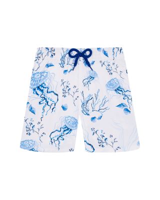 Boys' Medusa & Shells Stretch 4.5" Swim Trunks - Little Kid, Big Kid
