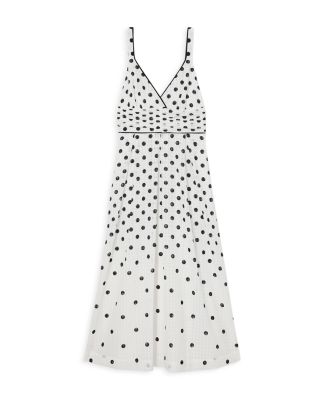 【海外限定】REISSワンピース☆Dottie Polka Dot Midi Dress, Bl REISS Dottie Polka Dot Midi Dress | Bloomingdale's