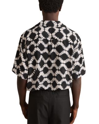 Printed Short Sleeve Camp Shirt