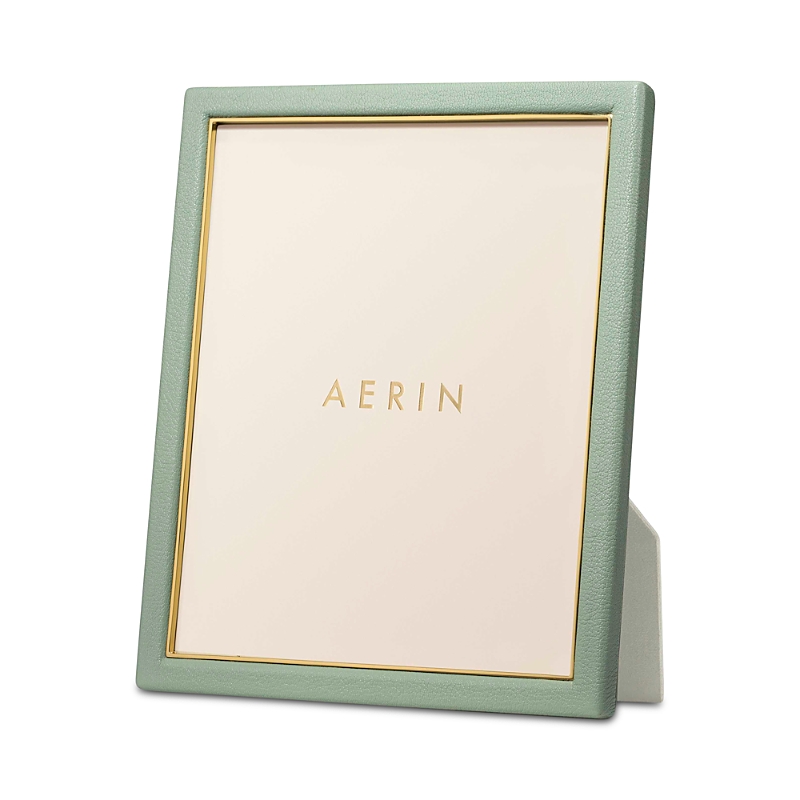 Aerin Piero Eucalyptus Leather Frame, 8 X 10