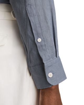 Queens Long Sleeve Button Down Linen Shirt
