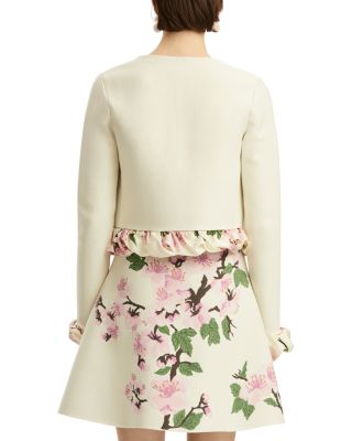 Cherry Blossom Bubble Twist Trim Cardigan