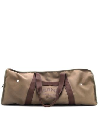 Pre-Owned HERMÈS - Groom Boot and Helmet Bag Canvas