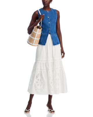 Embroidered Maxi Skirt