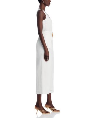 Sleeveless Sweetheart Belted Jumpsuit