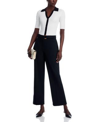 Contrast Collar Sweater