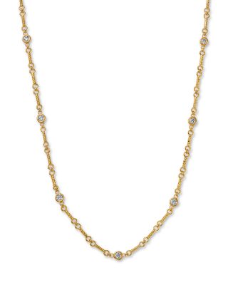 Bloomingdale's Fine Collection - Diamond Station Necklace in 14K Yellow Gold, 0.5 tcw