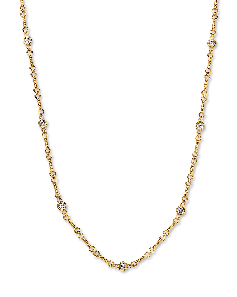 Bloomingdale's Fine Collection Diamond Station Necklace in 14K Yellow Gold, 0.5 tcw