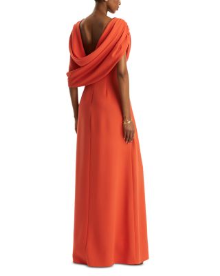 Draped Shoulder Georgette Caftan