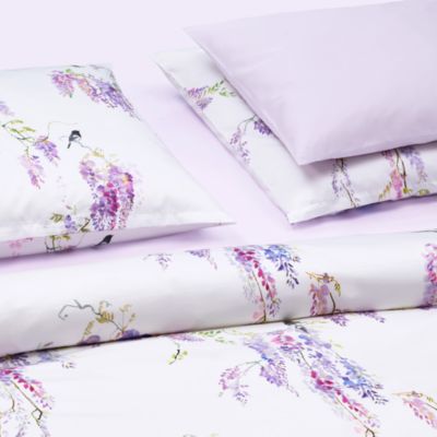 Purple Rain Floral Sateen Standard Pillowcase