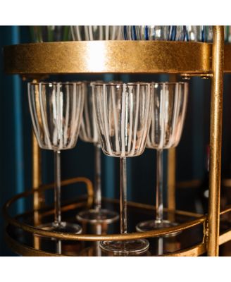 Nuovo Stripe Wine Glass