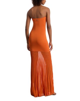 Tube Top Sheer Maxi Dress