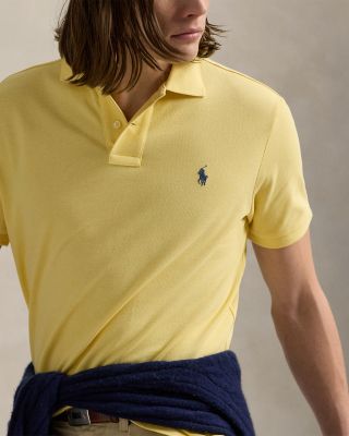 Custom Slim Fit Mesh Polo Shirt