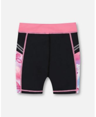 Girls' Printed Athletic Biker Butterflies Short - Big Kid