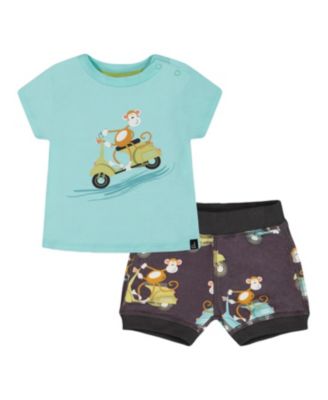 Deux par Deux - Boys' Two-Piece Top and Short Set - Baby