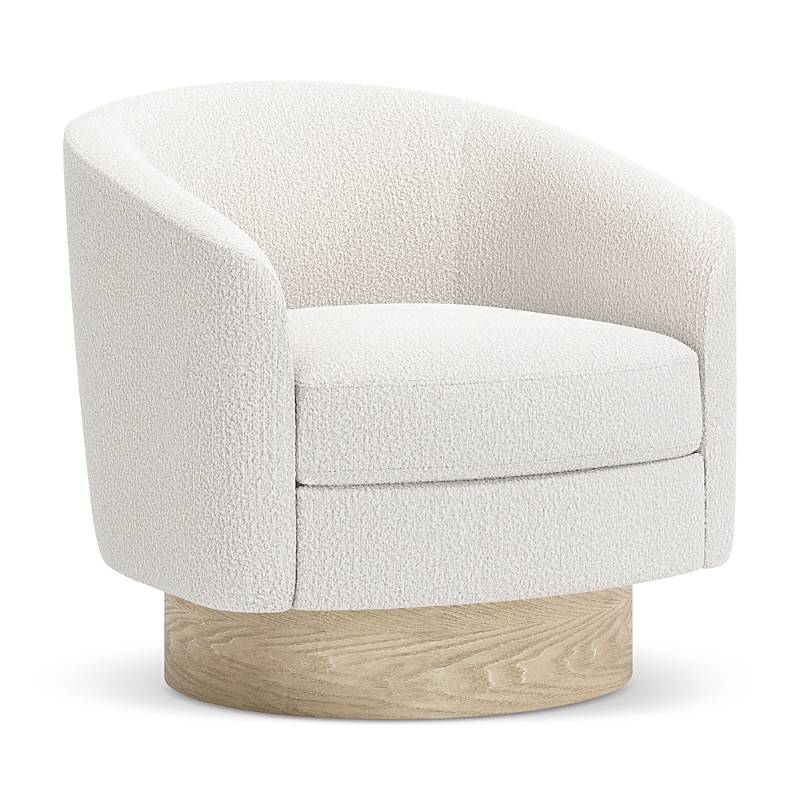 Bernhardt Camino Swivel Chair In White/-