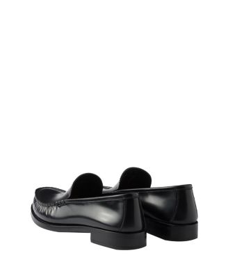  Women's Brushed Leather Loafers