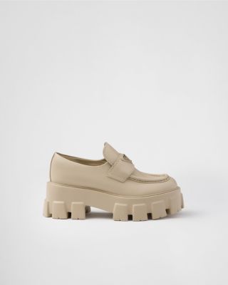  Women's Brushed Leather Monolith Loafers