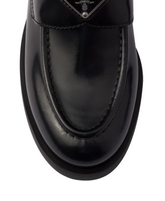  Women's Brushed Leather Loafers
