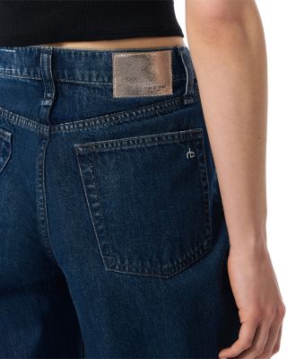 Sofie Jewel Cuff High Rise Wide Leg Ankle Jeans in Dawn Jewel