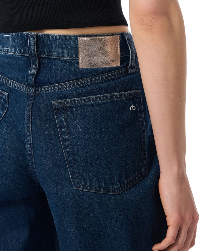 Sofie Jewel Cuff High Rise Wide Leg Ankle Jeans Dawn