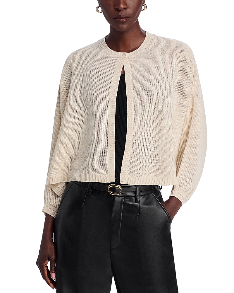 Kobi Halperin Cove Dolman-sleeve Shimmer Mesh Sweater