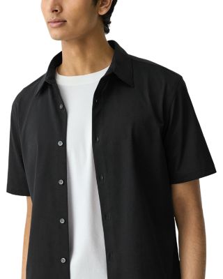 Irving Short-Sleeve Shirt in Structure Knit