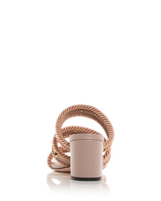 Women&#39;s Rockstud Embellished Slide Sandals