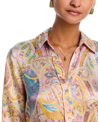 Dani Silk Printed 3/4 Sleeve Blouse