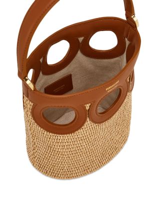 Mini Woven Bucket Bag